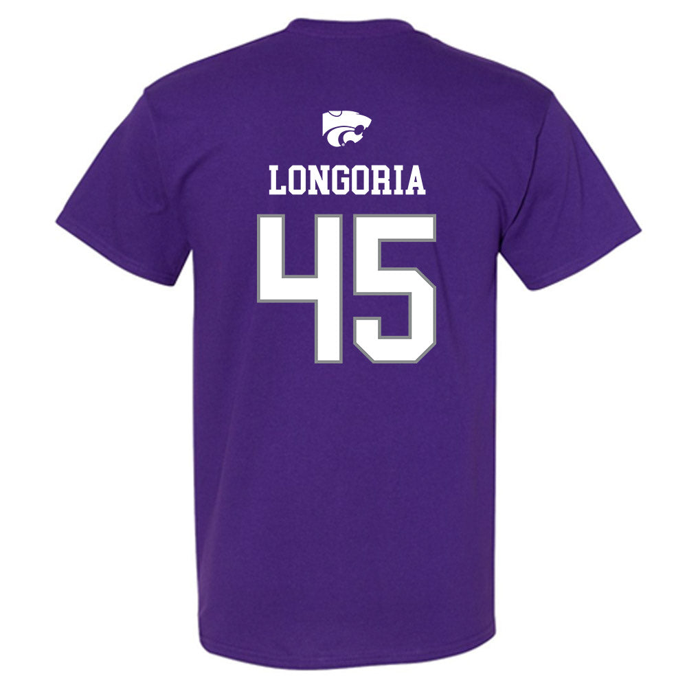 Kansas State - NCAA Baseball : Adan Longoria - Sports Shersey T-Shirt-1
