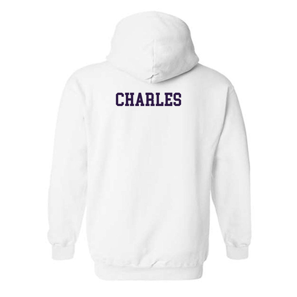 Kansas State - NCAA Men's Track & Field : Dorian Charles - Sports Shersey Hooded Sweatshirt-1
