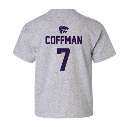 Kansas State - NCAA Women's Soccer : Sydney Coffman - Sports Shersey Youth T-Shirt-1