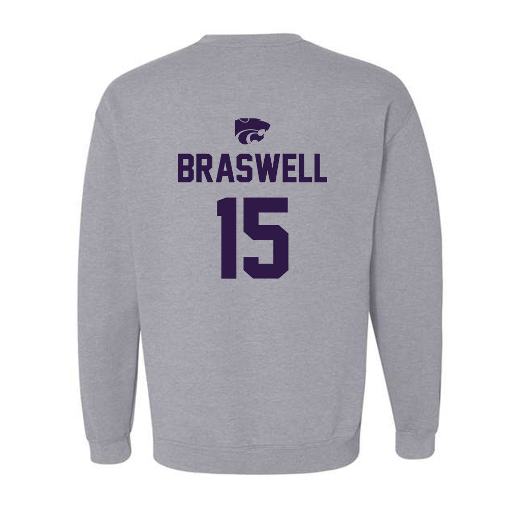 Kansas State - NCAA Women's Soccer : McKinnan Braswell - Sports Shersey Crewneck Sweatshirt-1