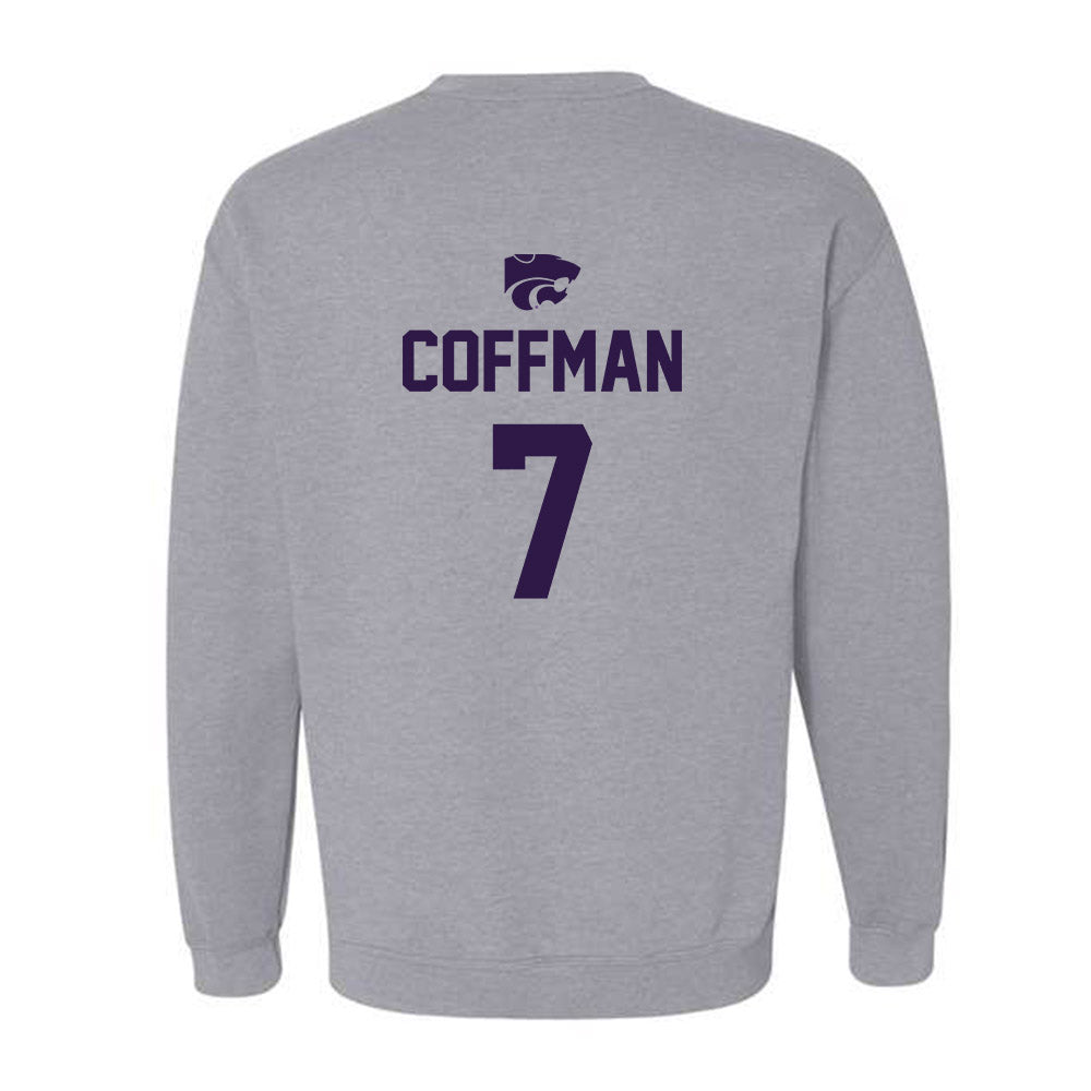Kansas State - NCAA Women's Soccer : Sydney Coffman - Sports Shersey Crewneck Sweatshirt-1