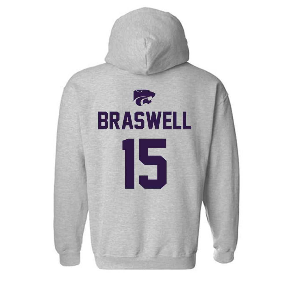 Kansas State - NCAA Women's Soccer : McKinnan Braswell - Sports Shersey Hooded Sweatshirt-1