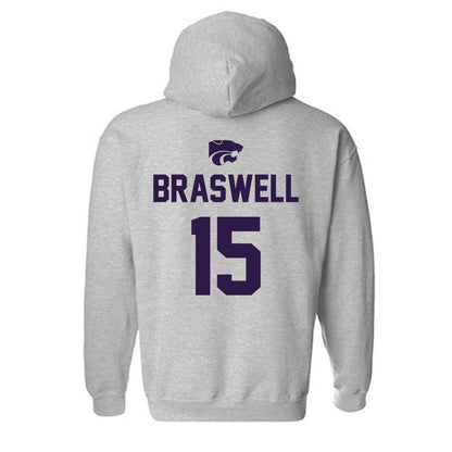 Kansas State - NCAA Women's Soccer : McKinnan Braswell - Sports Shersey Hooded Sweatshirt-1