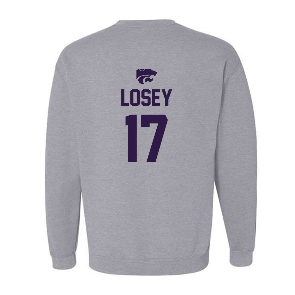 Kansas State - NCAA Women's Soccer : Jordan Losey - Sports Shersey Crewneck Sweatshirt-1