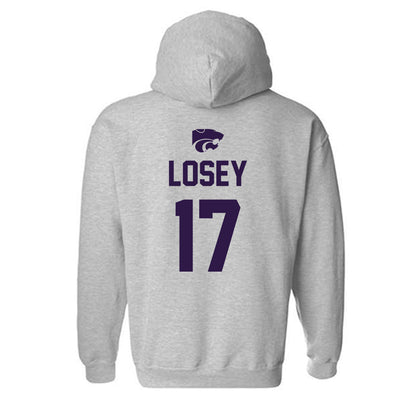 Kansas State - NCAA Women's Soccer : Jordan Losey - Sports Shersey Hooded Sweatshirt-1