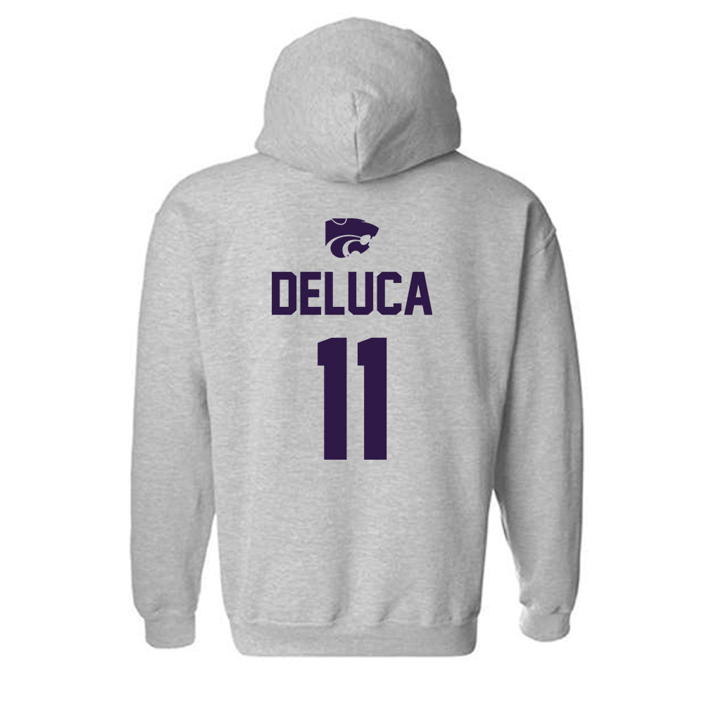 Kansas State - NCAA Women's Soccer : Emerson DeLuca - Sports Shersey Hooded Sweatshirt-1