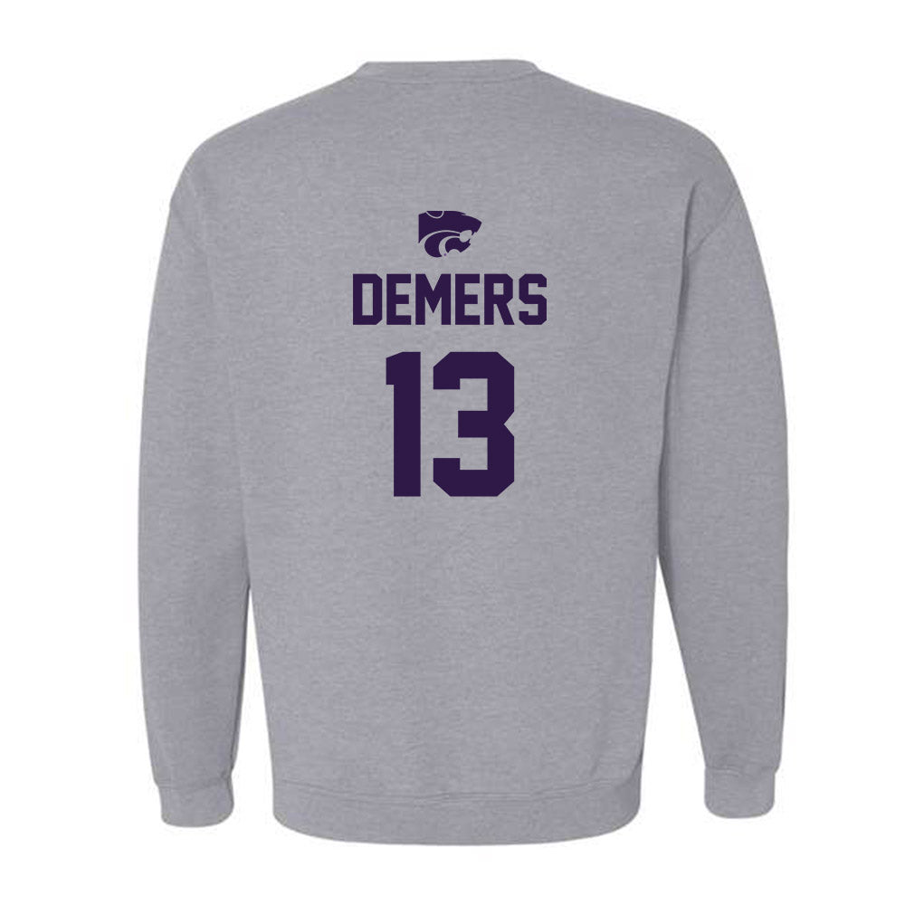 Kansas State - NCAA Women's Soccer : Gabby DeMers - Sports Shersey Crewneck Sweatshirt-1