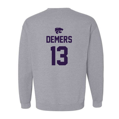 Kansas State - NCAA Women's Soccer : Gabby DeMers - Sports Shersey Crewneck Sweatshirt-1