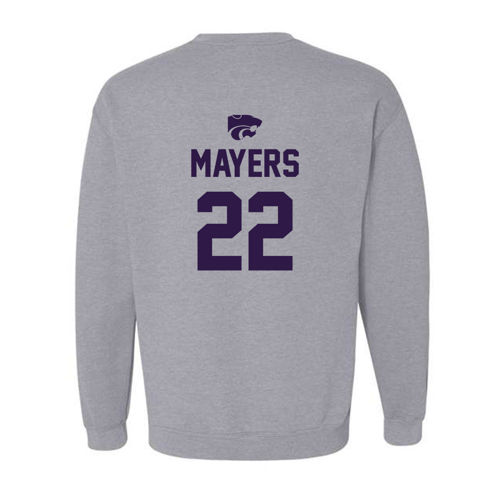 Kansas State - NCAA Women's Soccer : Langley Mayers - Sports Shersey Crewneck Sweatshirt-1