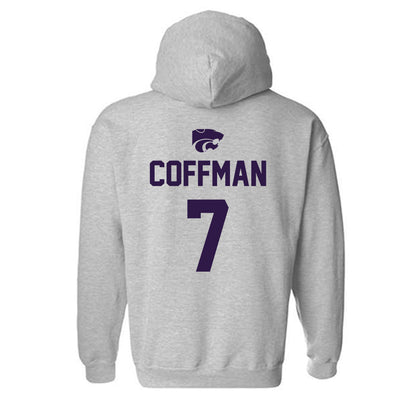 Kansas State - NCAA Women's Soccer : Sydney Coffman - Sports Shersey Hooded Sweatshirt-1