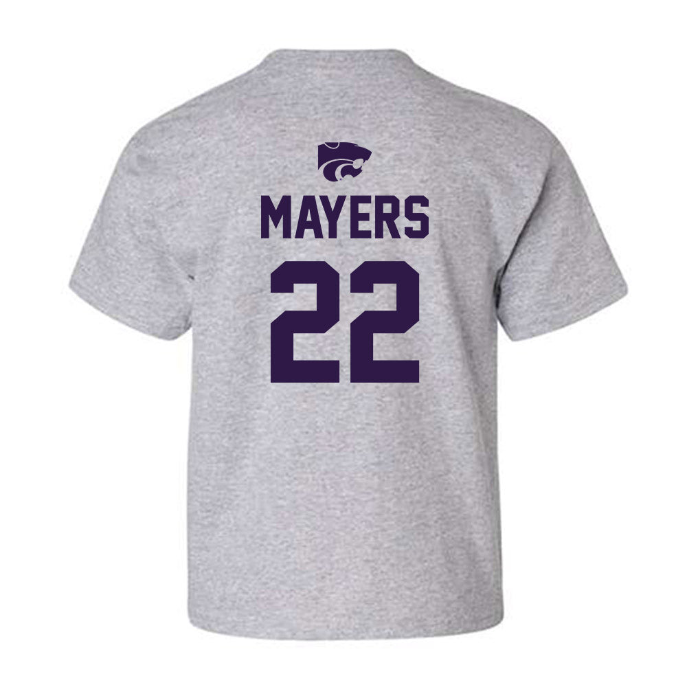 Kansas State - NCAA Women's Soccer : Langley Mayers - Sports Shersey Youth T-Shirt-1