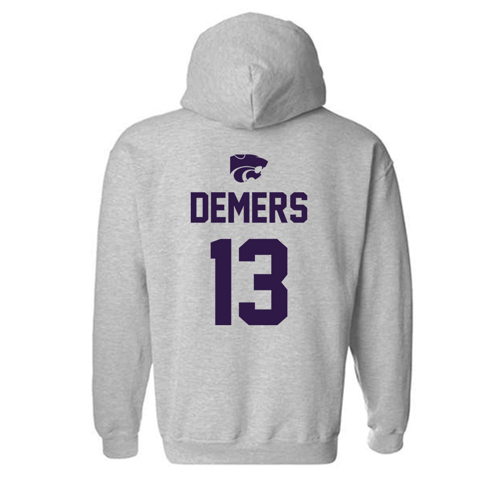 Kansas State - NCAA Women's Soccer : Gabby DeMers - Sports Shersey Hooded Sweatshirt-1