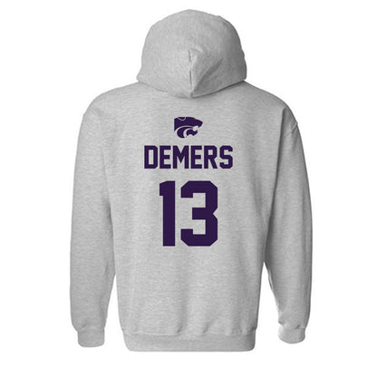 Kansas State - NCAA Women's Soccer : Gabby DeMers - Sports Shersey Hooded Sweatshirt-1