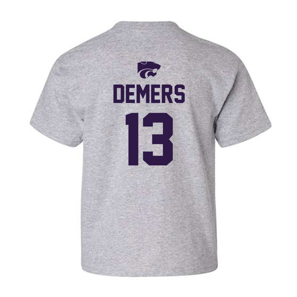 Kansas State - NCAA Women's Soccer : Gabby DeMers - Sports Shersey Youth T-Shirt-1