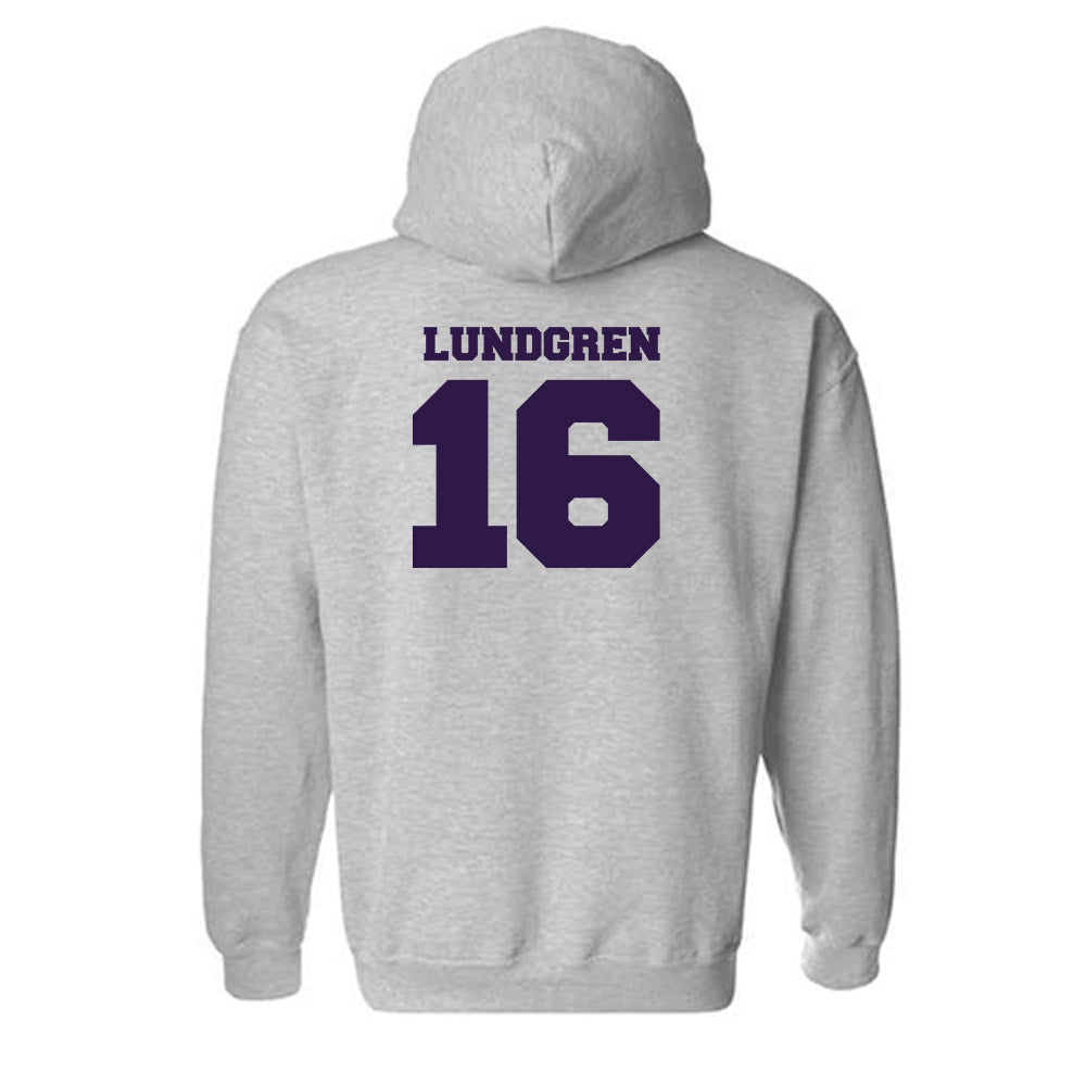 Kansas State - NCAA Women's Volleyball : Cadence Lundgren - Sports Shersey Hooded Sweatshirt-1