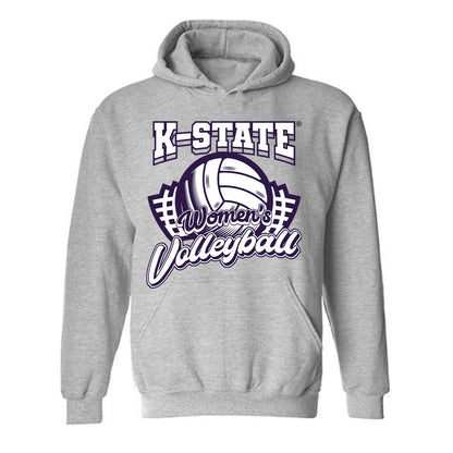 Kansas State - NCAA Women's Volleyball : Cadence Lundgren - Sports Shersey Hooded Sweatshirt-0