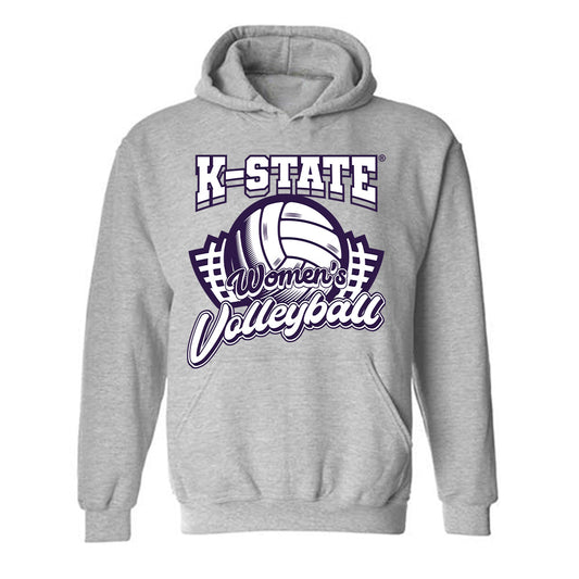 Kansas State - NCAA Women's Volleyball : Cadence Lundgren - Sports Shersey Hooded Sweatshirt-0