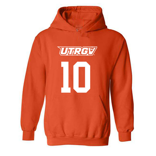 UTRGV - NCAA Women's Basketball : Jalayah Ingram - Classic Shersey Hooded Sweatshirt-0
