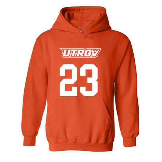 UTRGV - NCAA Men's Basketball : Isaiah Barganier - Classic Shersey Hooded Sweatshirt-0
