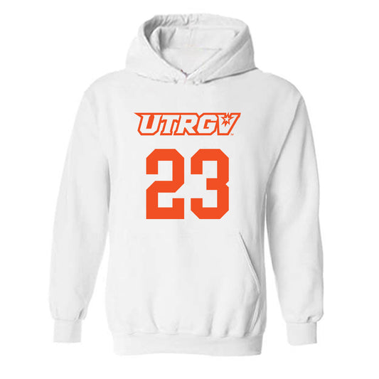 UTRGV - NCAA Men's Basketball : Isaiah Barganier - Sports Shersey Hooded Sweatshirt-0