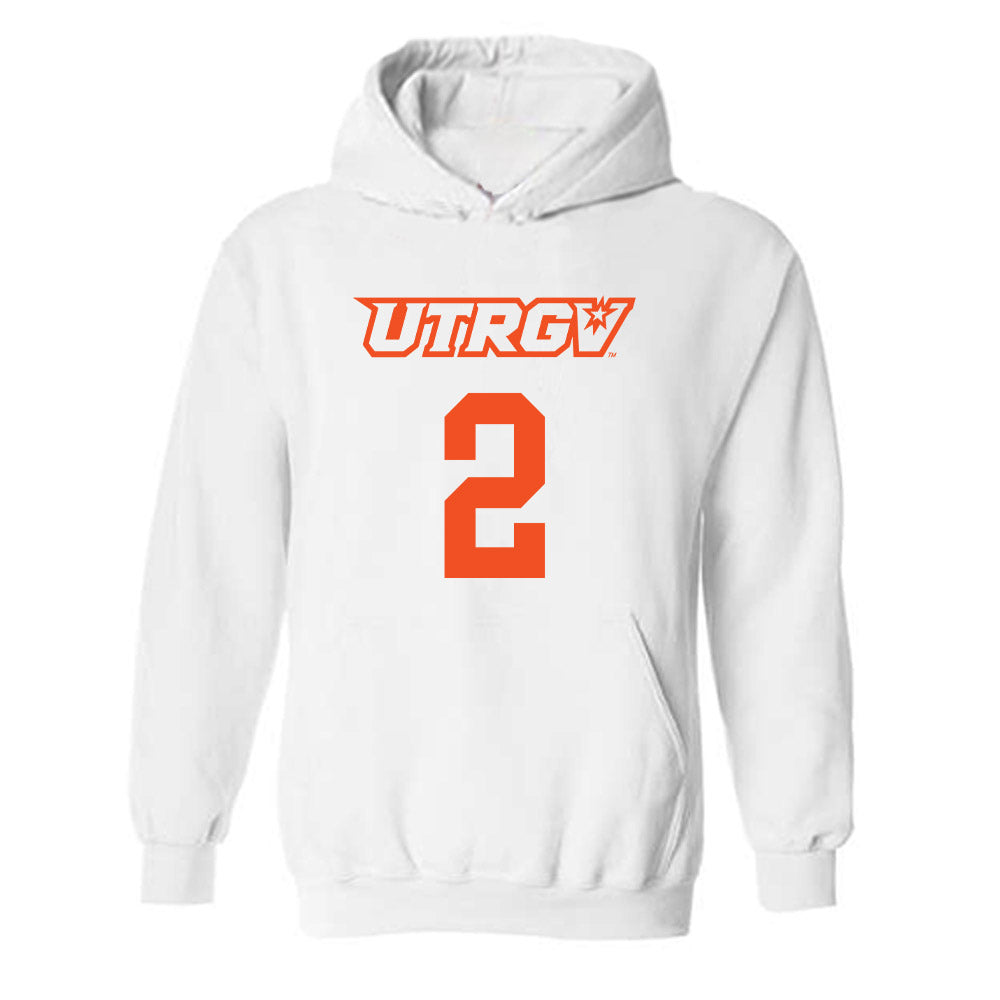 UTRGV - NCAA Men's Basketball : Demarris Winters Jr - Sports Shersey Hooded Sweatshirt-0
