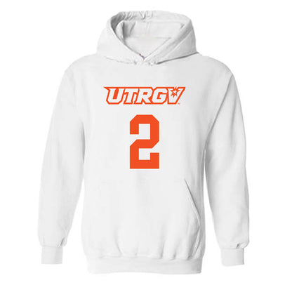 UTRGV - NCAA Men's Basketball : Demarris Winters Jr - Sports Shersey Hooded Sweatshirt-0