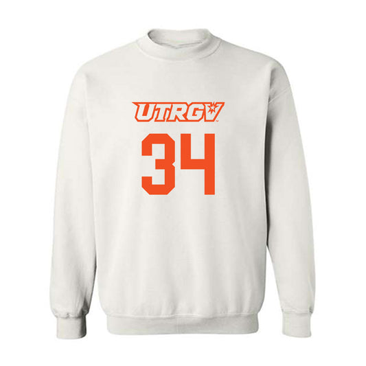 UTRGV - NCAA Women's Basketball : Rylie Whitehair - Sports Shersey Crewneck Sweatshirt-0