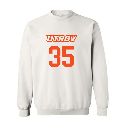 UTRGV - NCAA Men's Basketball : Mustafo Vanjov - Sports Shersey Crewneck Sweatshirt-0