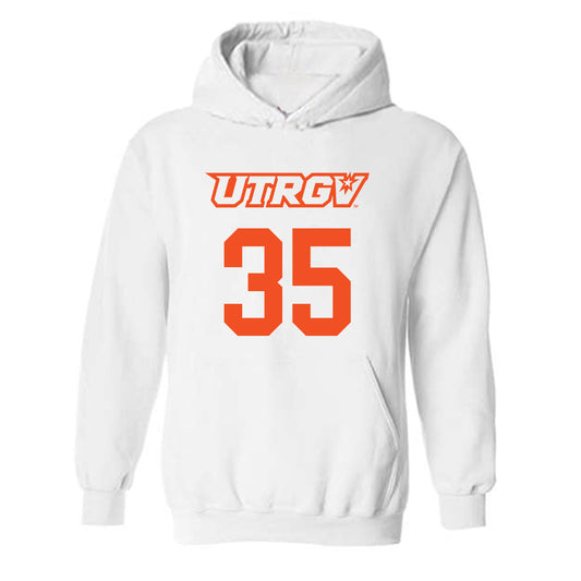 UTRGV - NCAA Men's Basketball : Mustafo Vanjov - Sports Shersey Hooded Sweatshirt-0