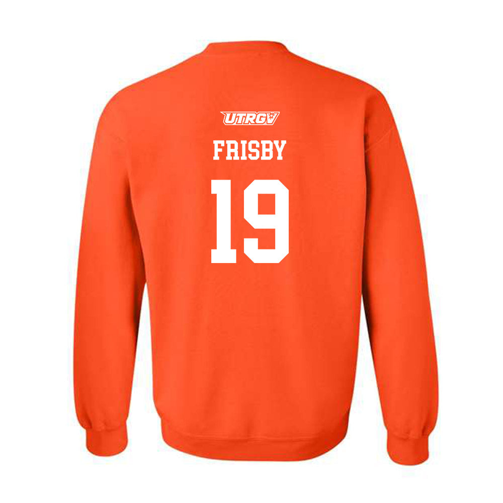 UTRGV - NCAA Women's Soccer : Savannah Frisby - Sports Shersey Crewneck Sweatshirt-1