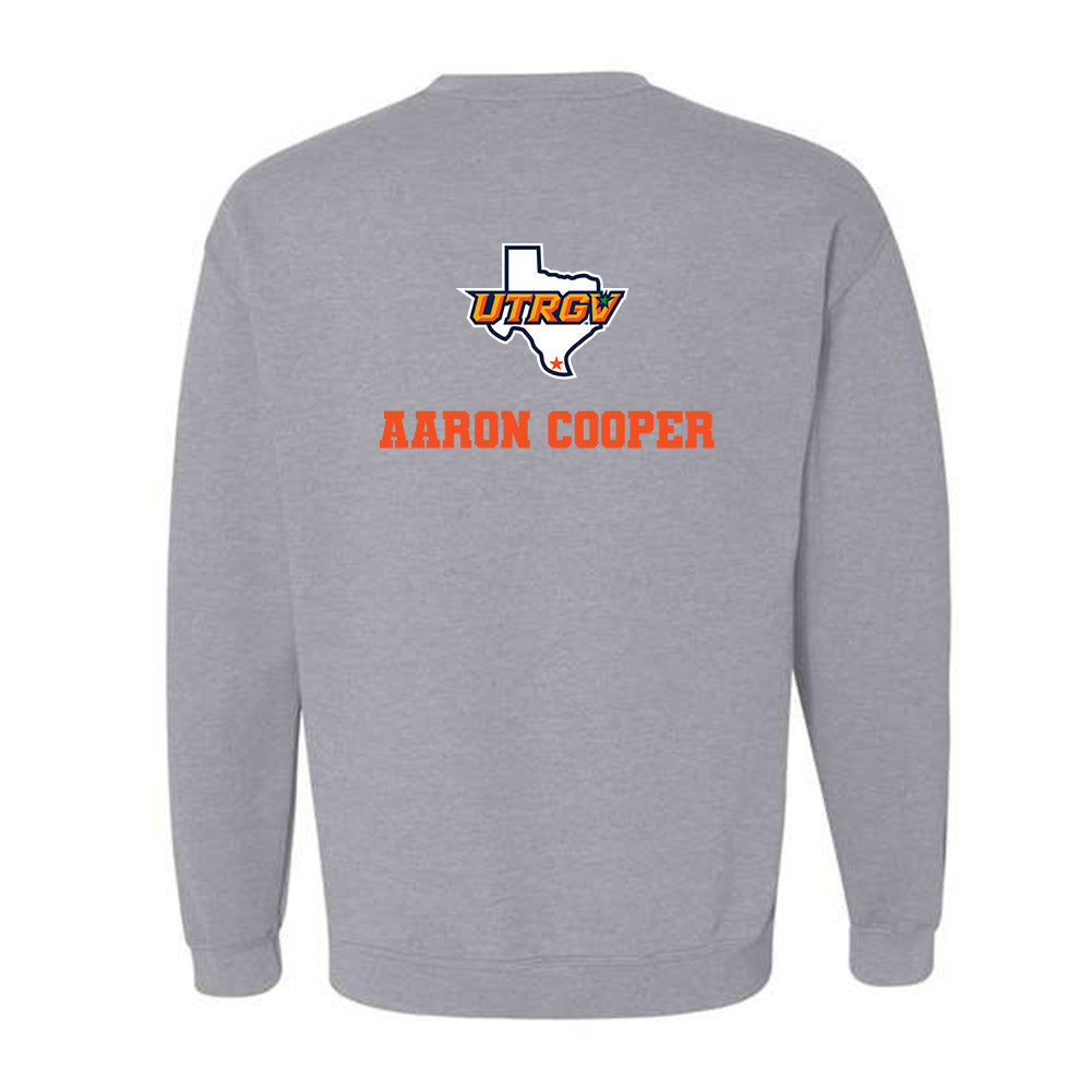 UTRGV - NCAA Men's Track & Field : Aaron Cooper - Sports Shersey Crewneck Sweatshirt-1