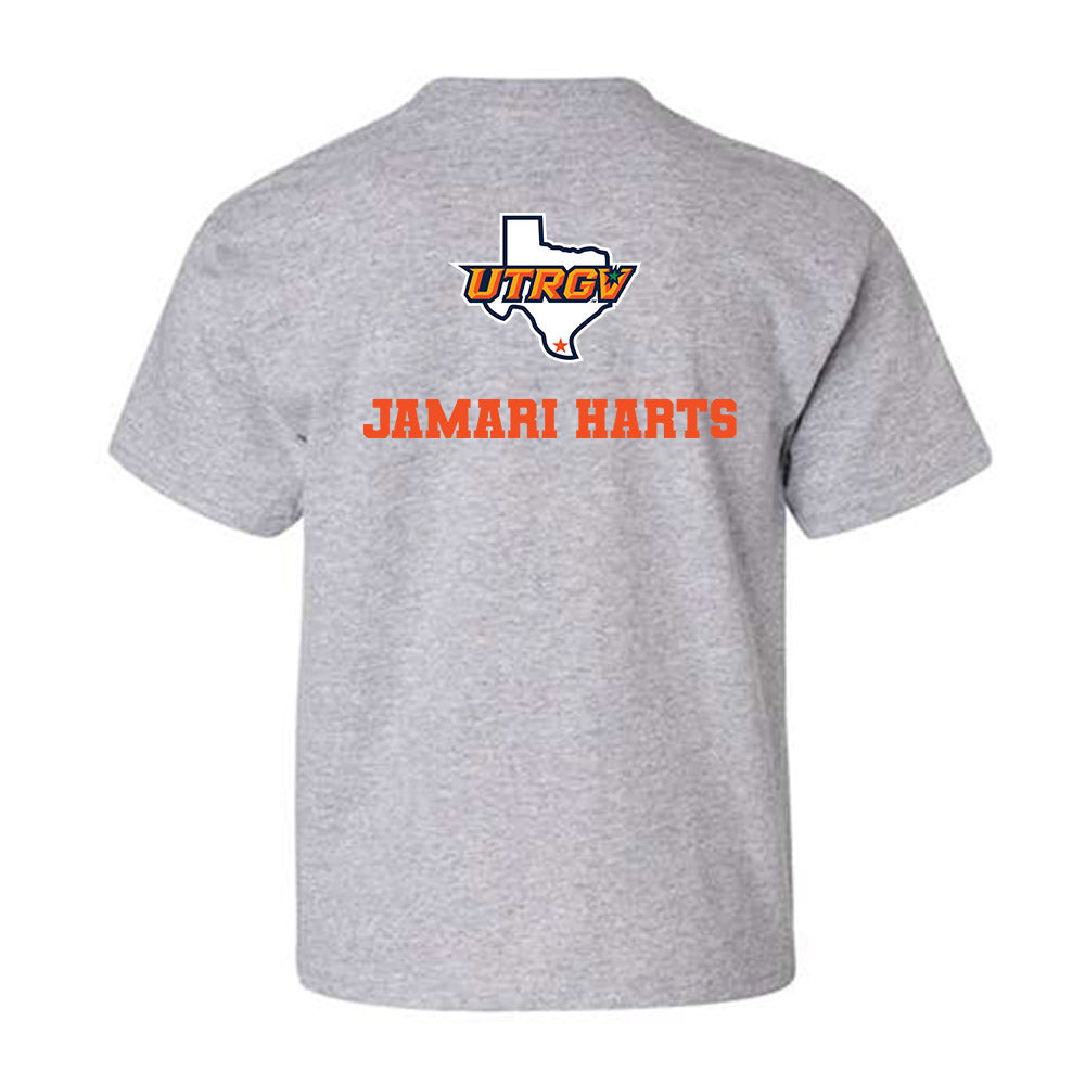 UTRGV - NCAA Men's Track & Field : Jamari Harts - Sports Shersey Youth T-Shirt-1