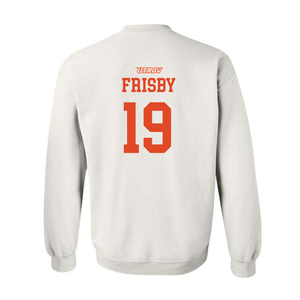 UTRGV - NCAA Women's Soccer : Savannah Frisby - Sports Shersey Crewneck Sweatshirt-1