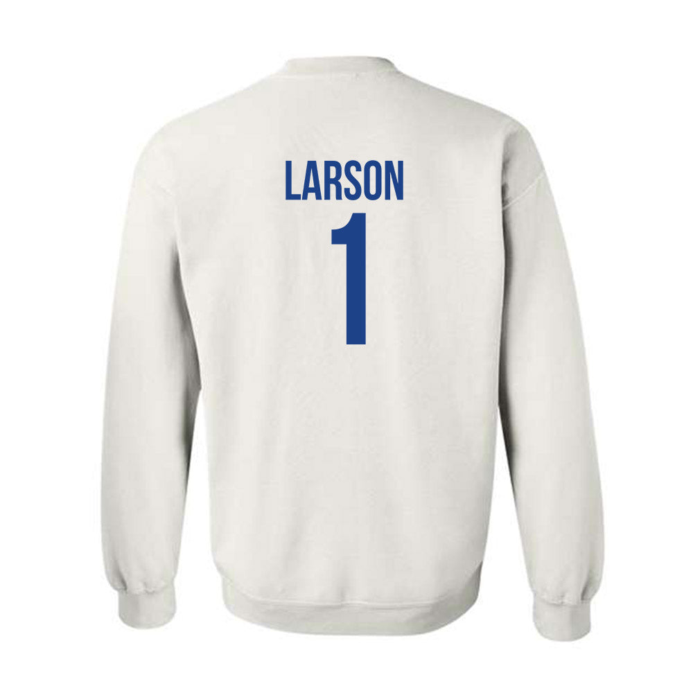 Drake - NCAA Men's Basketball : Owen Larson - Classic Shersey Crewneck Sweatshirt-1