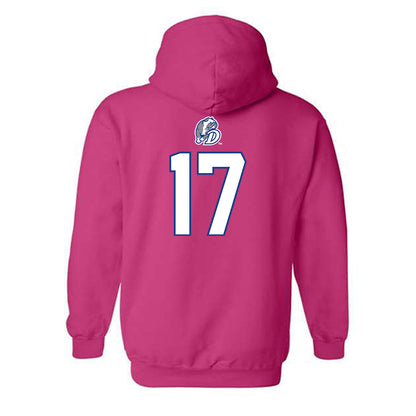 Drake - NCAA Women's Basketball : Anna Becker - Classic Shersey Hooded Sweatshirt-1