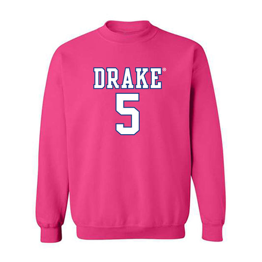 Drake - NCAA Women's Basketball : Mya Crawford - Classic Shersey Crewneck Sweatshirt-0
