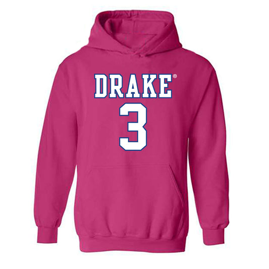 Drake - NCAA Women's Basketball : Abbie Aalsma - Classic Shersey Hooded Sweatshirt-0