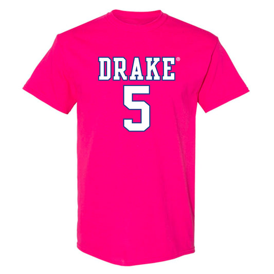 Drake - NCAA Women's Basketball : Mya Crawford - Classic Shersey T-Shirt-0
