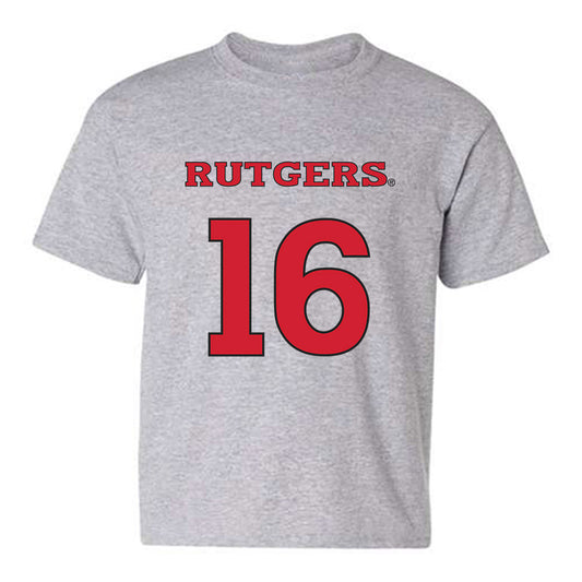 Rutgers - NCAA Men's Soccer : Dylan Carlson - Sport Shersey Youth T-Shirt-0