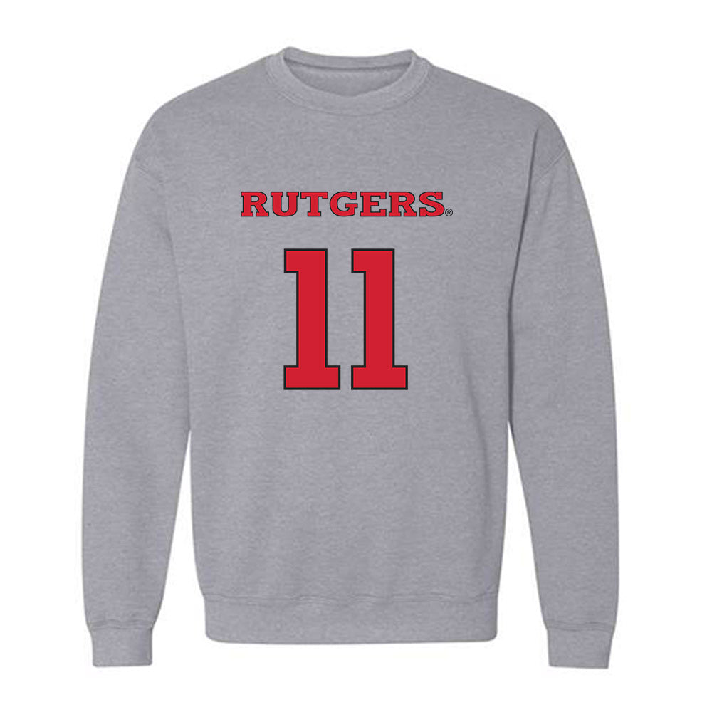 Rutgers - NCAA Men's Soccer : Anthony Morano - Sport Shersey Crewneck Sweatshirt-0