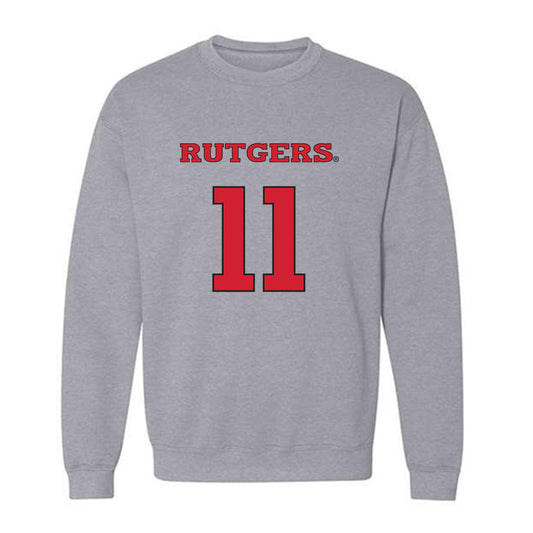 Rutgers - NCAA Men's Soccer : Anthony Morano - Sport Shersey Crewneck Sweatshirt-0