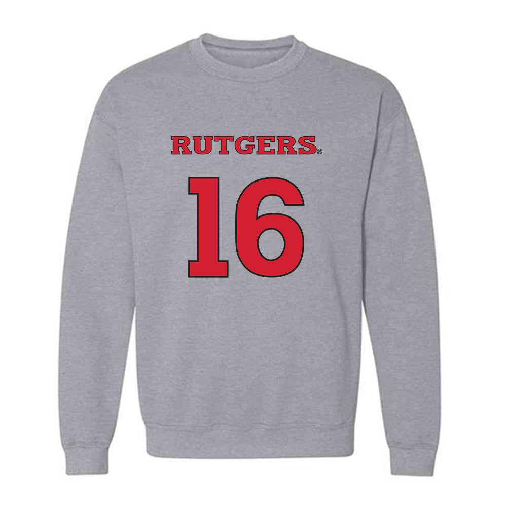 Rutgers - NCAA Men's Soccer : Dylan Carlson - Sport Shersey Crewneck Sweatshirt-0