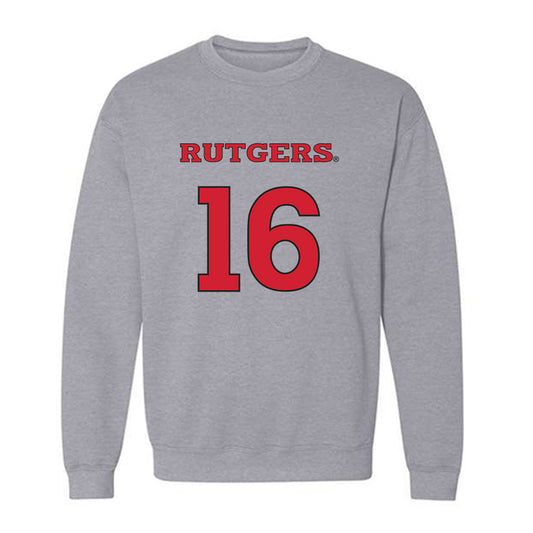 Rutgers - NCAA Men's Soccer : Dylan Carlson - Sport Shersey Crewneck Sweatshirt-0