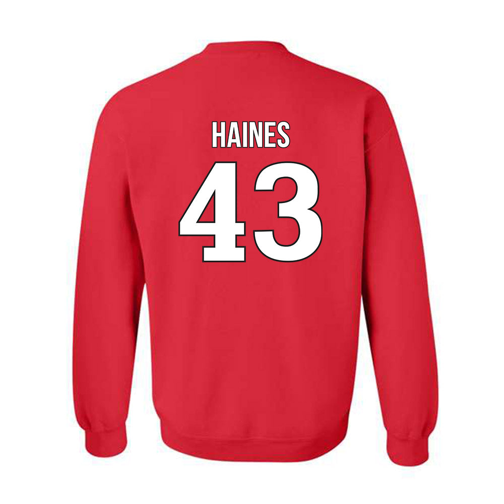 Rutgers - NCAA Baseball : Finn Haines - Classic Shersey Crewneck Sweatshirt-1