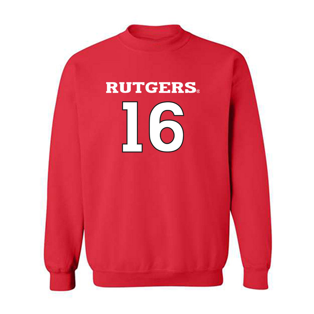 Rutgers - NCAA Women's Soccer : Jayme Malanda - Sport Shersey Crewneck Sweatshirt-0