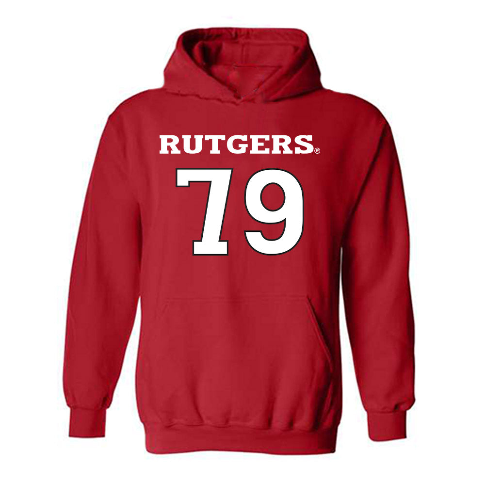 Rutgers - NCAA Women's Soccer : Adela Vasakova - Sport Shersey Hooded Sweatshirt-0