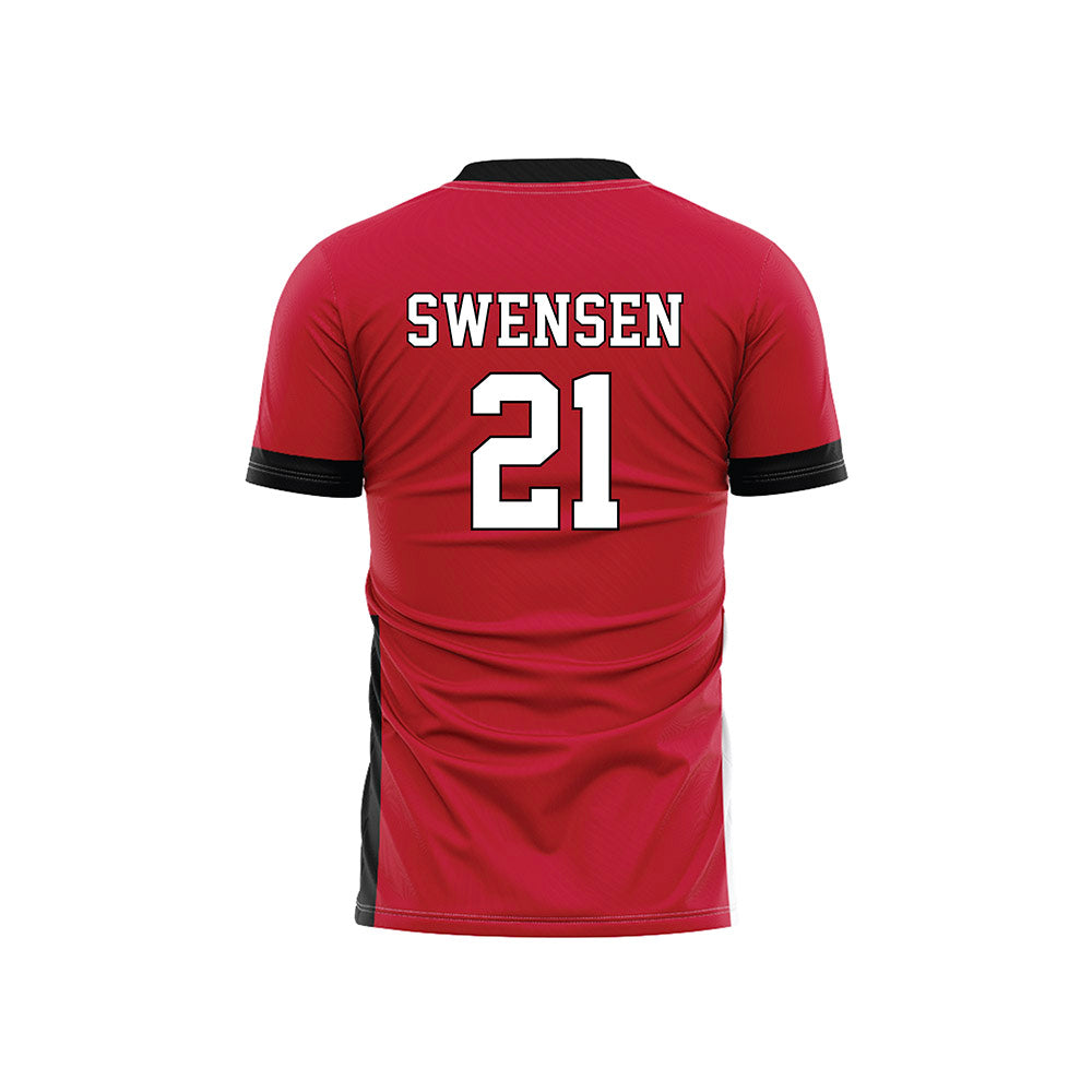 Utah - NCAA Women's Soccer : Ali Swensen - Red Soccer Jersey-1
