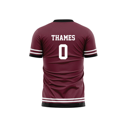 Mississippi State - NCAA Women's Soccer : Taylor Thames - Maroon Soccer Jersey-1