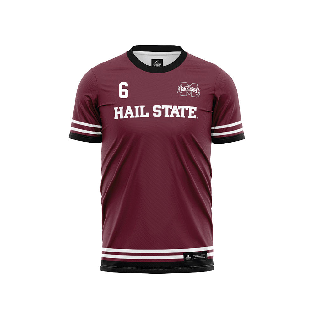 Mississippi State - NCAA Women's Soccer : Ellie Pitts - Maroon Soccer Jersey-0