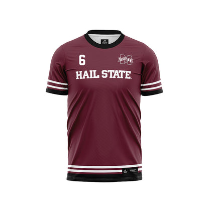 Mississippi State - NCAA Women's Soccer : Ellie Pitts - Maroon Soccer Jersey-0